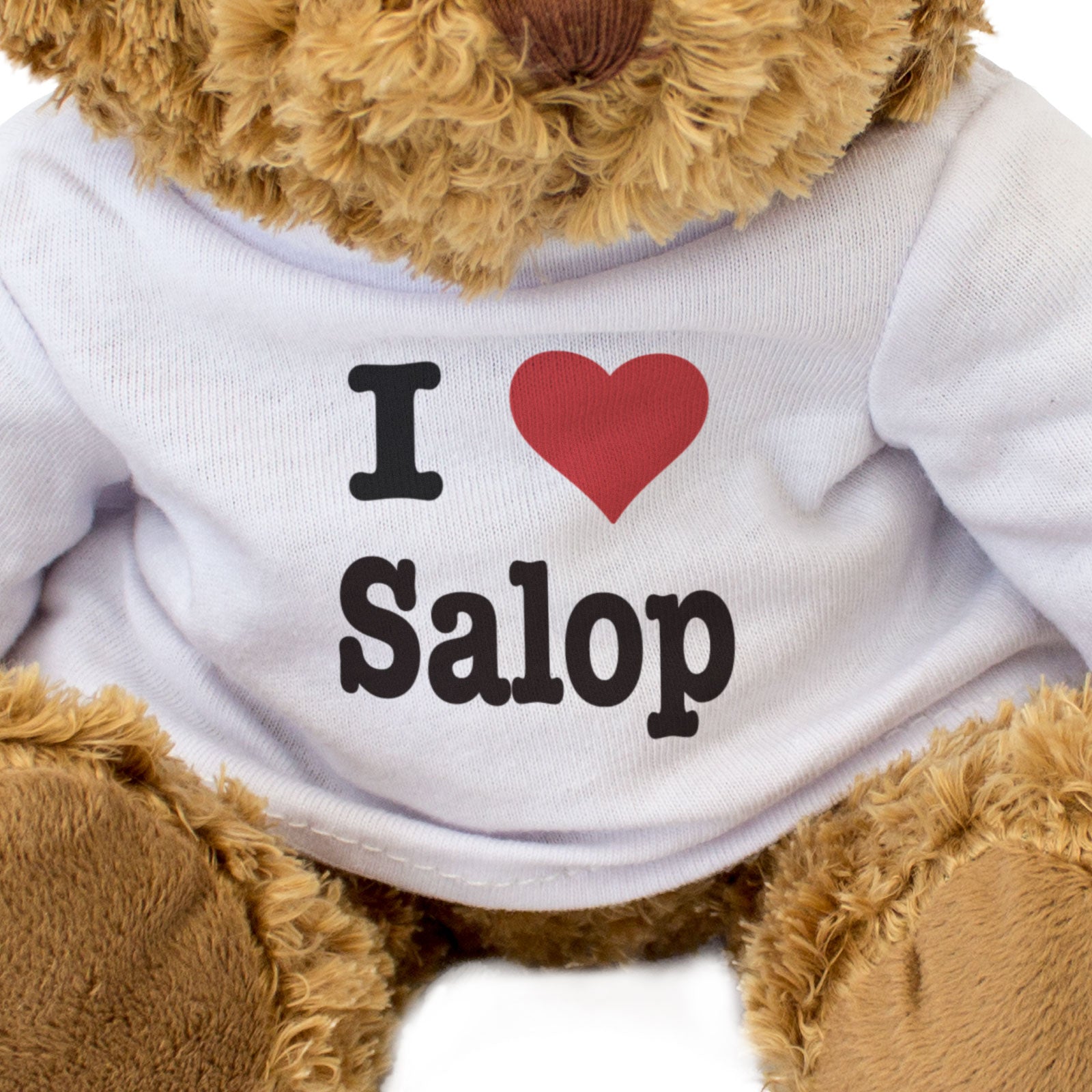 I LOVE SALOP - Teddy Bear - Cute Funny - Shrewsbury Shropshire Gift Present
