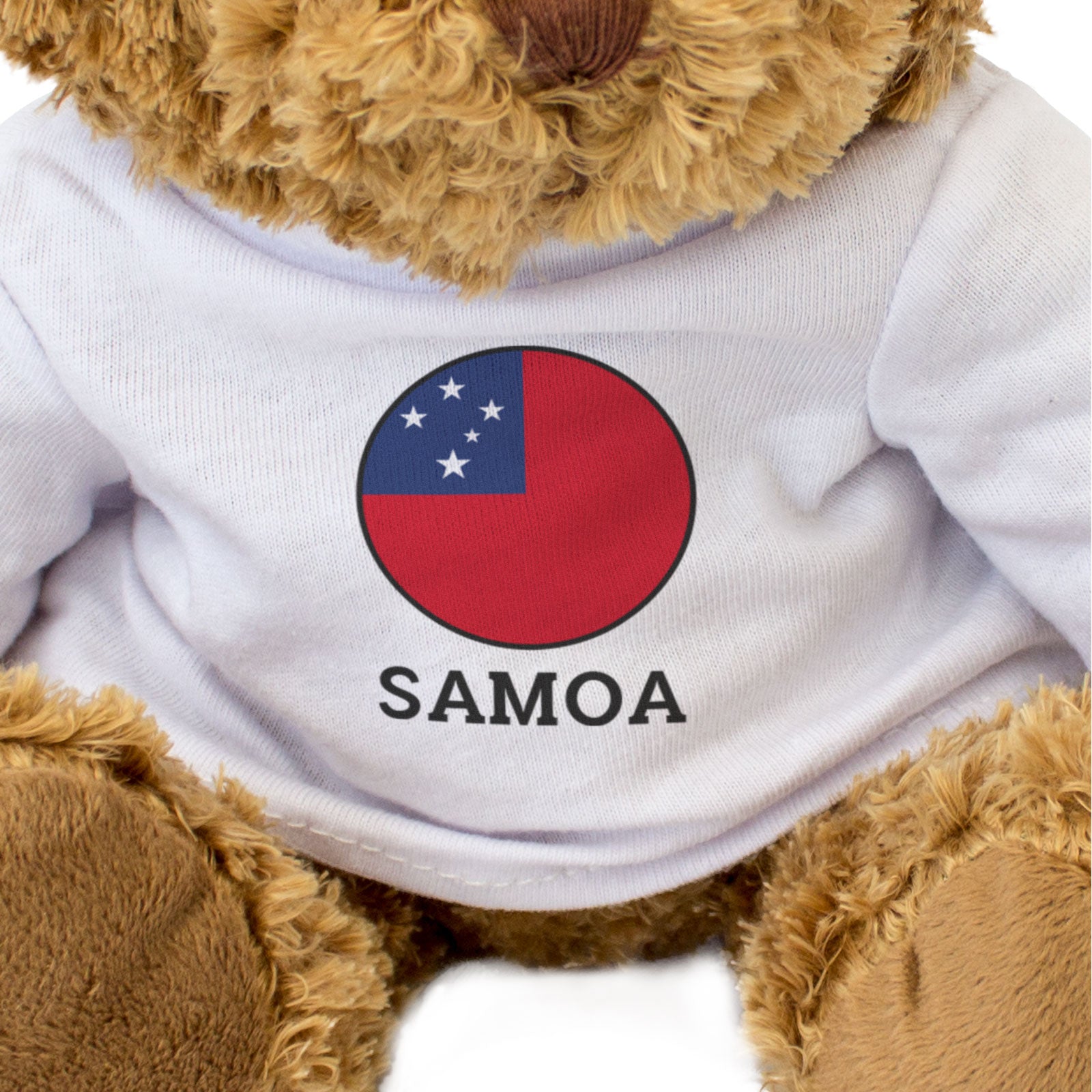 SAMOA FLAG ROUNDEL - Teddy Bear - Cute Cuddly Soft - Samoan Gift Present