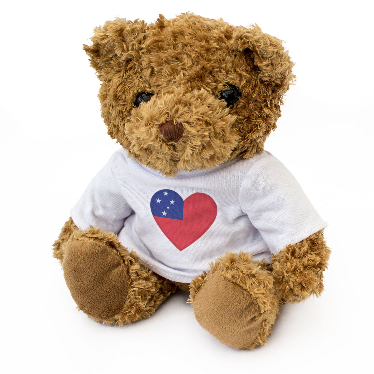 SAMOA FLAG HEART - Teddy Bear - Cute Cuddly Soft Adorable - Samoan Gift Present