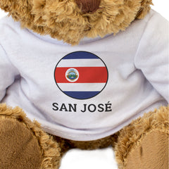 SAN JOSÉ (COSTA RICA FLAG ROUNDEL) - Teddy Bear - Cute - Souvenir Gift Present