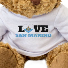 LOVE SAN MARINO (FLAG HEART) - Teddy Bear - Cute Funny - Souvenir Gift Present