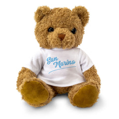 SAN MARINO (SCRIPT) - Teddy Bear - Cute Cuddly Soft Funny - Souvenir Gift Present