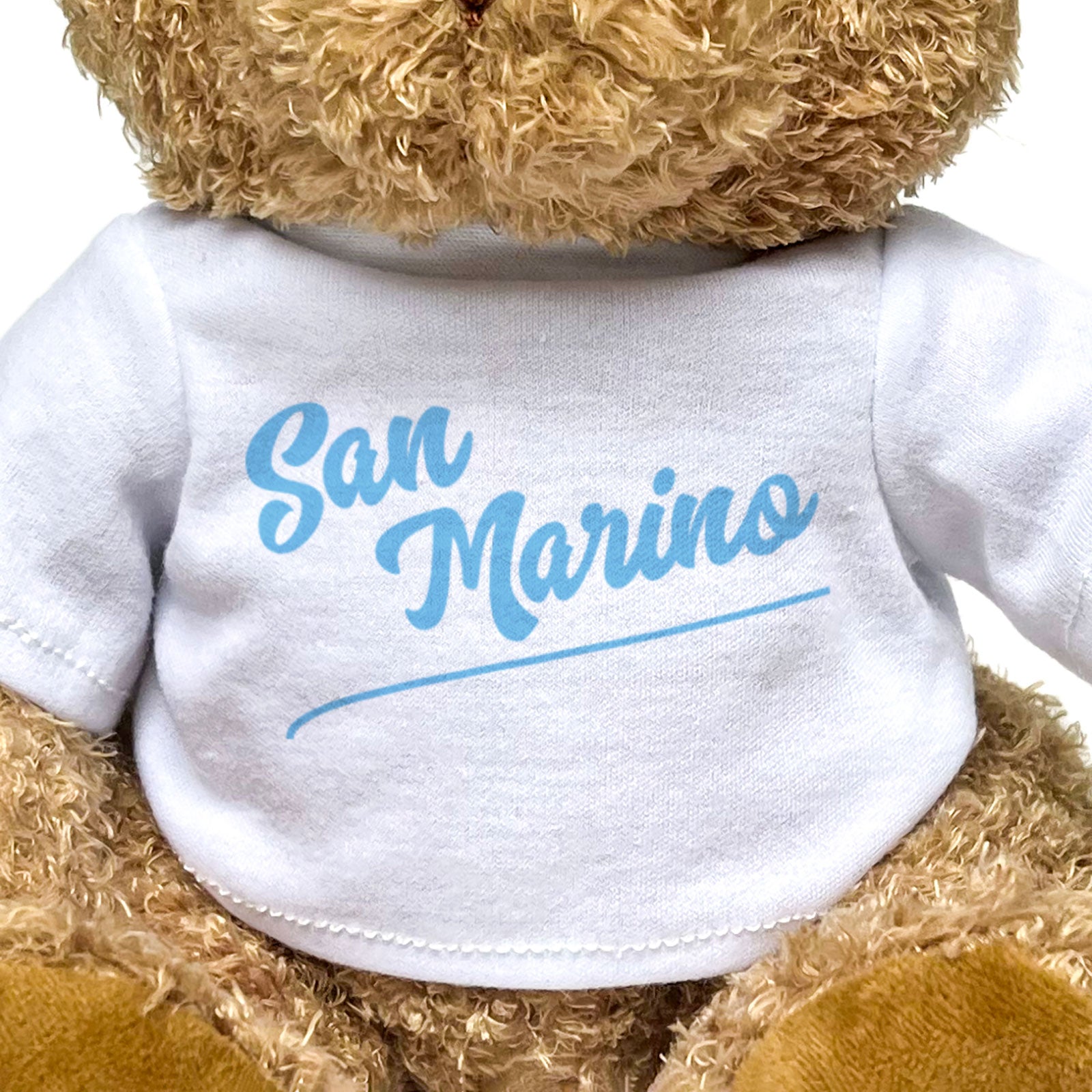 SAN MARINO (SCRIPT) - Teddy Bear - Cute Cuddly Soft Funny - Souvenir Gift Present