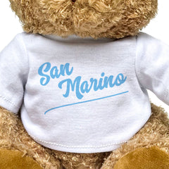 SAN MARINO (SCRIPT) - Teddy Bear - Cute Cuddly Soft Funny - Souvenir Gift Present