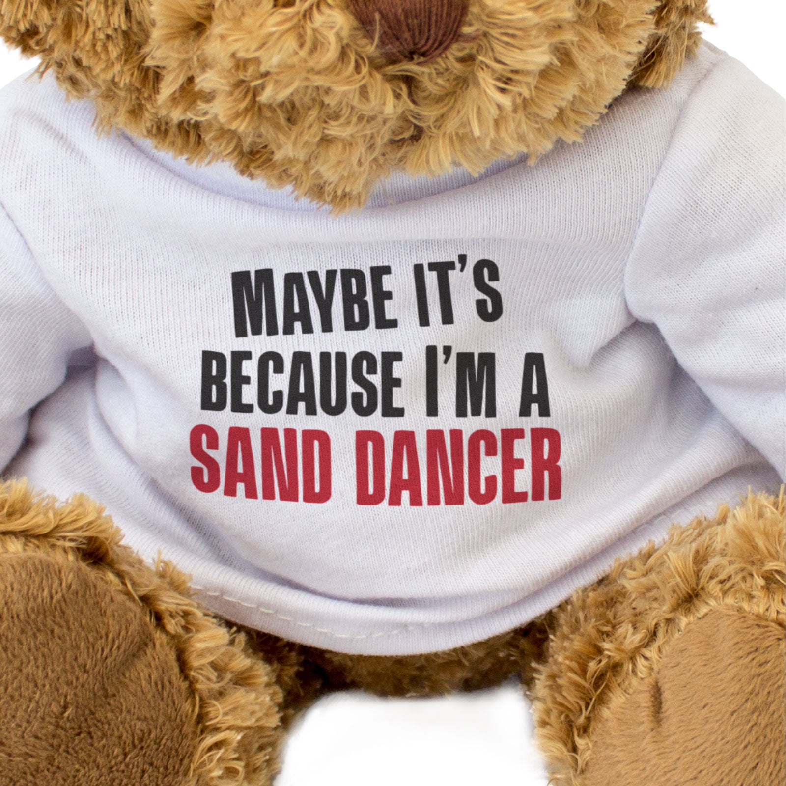 MAYBE IT'S BECAUSE I'M A SAND DANCER - Teddy Bear - South Shields Gift Present