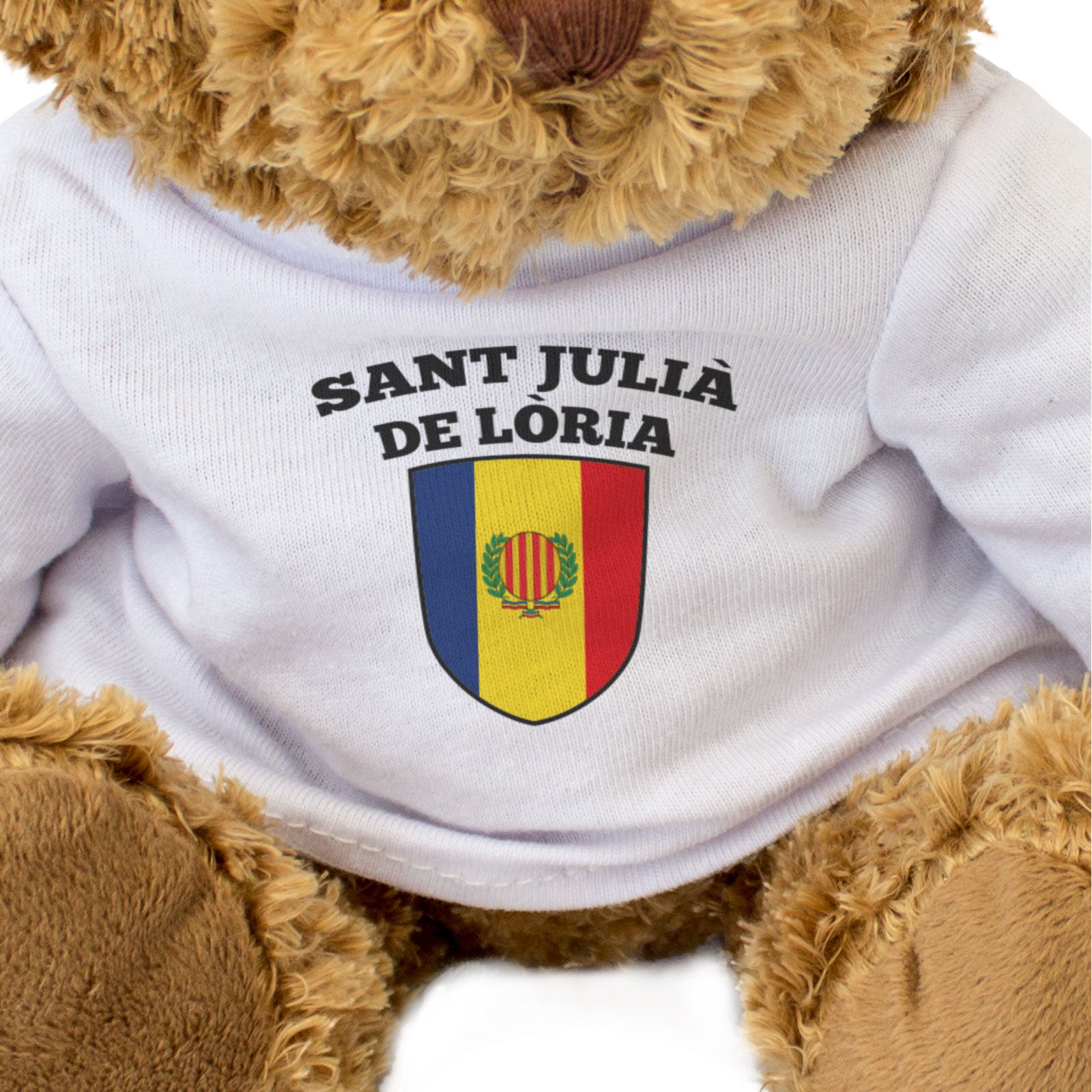 SANT JULIÀ DE LÒRIA FLAG - Teddy Bear - Cute Cuddly Soft - Andorra Gift Present