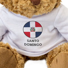 SANTO DOMINGO (DR FLAG ROUNDEL) - Teddy Bear - Cute - Souvenir Gift Present