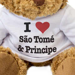 I LOVE SÃO TOMÉ & PRINCIPE - Teddy Bear - Cute Cuddly Soft - Gift Present