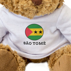SÃO TOMÉ (SÃO TOMÉ & PRINCIPE FLAG ROUNDEL) - Teddy Bear - Souvenir Gift Present