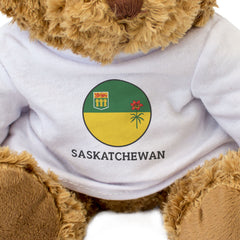 SASKATCHEWAN FLAG ROUNDEL - Teddy Bear - Funny Canada Souvenir Gift Present