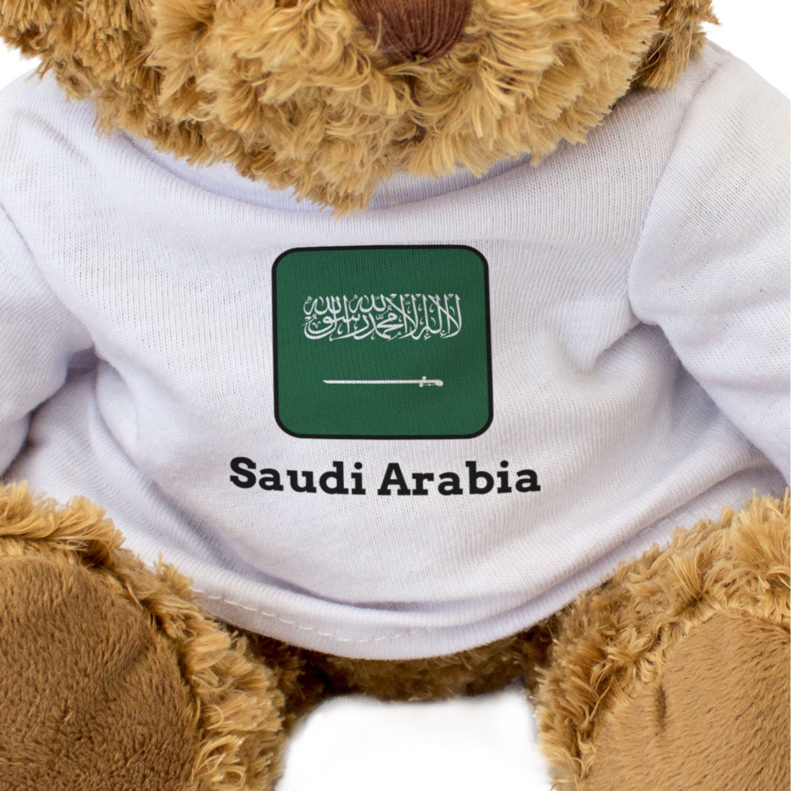 SAUDI ARABIA FLAG SQUARE - Teddy Bear - Cute Funny - Souvenir Gift Present