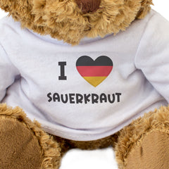I LOVE SAUERKRAUT (GERMANY FLAG) - Teddy Bear - Cute Funny Souvenir Gift Present
