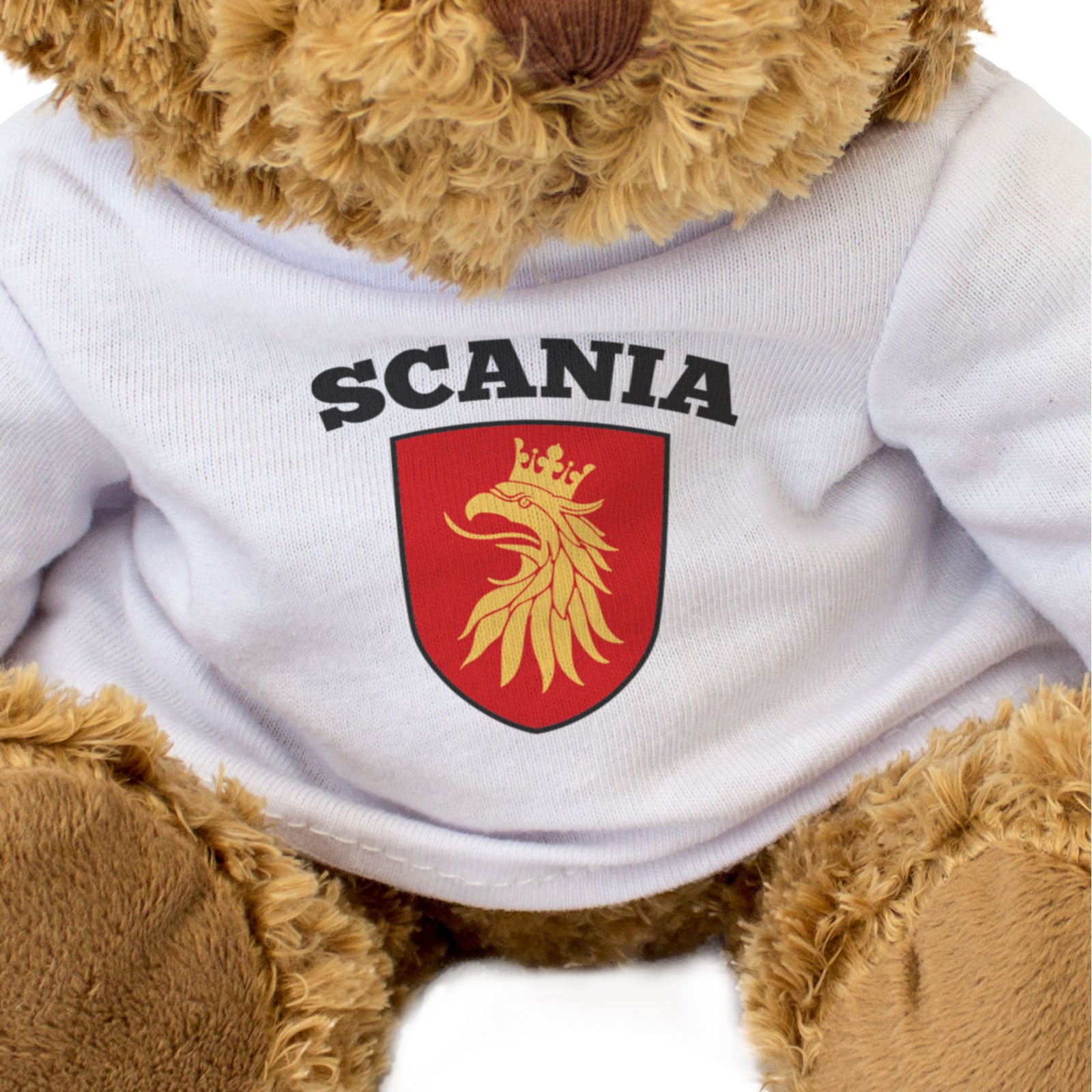 SCANIA HERALDIC FLAG - Teddy Bear - Cute Cuddly Soft - Sweden Gift Present