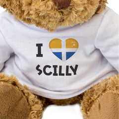 I LOVE SCILLY - Teddy Bear - Cute Cuddly Soft Funny - Souvenir Gift Present