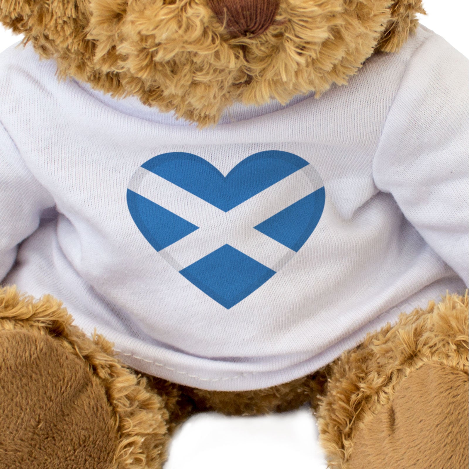 SCOTLAND FLAG HEART - Teddy Bear - Cute Cuddly Soft - Scottish Gift Present