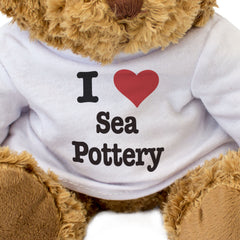 I LOVE SEA POTTERY - Teddy Bear - Cute Funny Soft - Arts & Crafts Gift Present