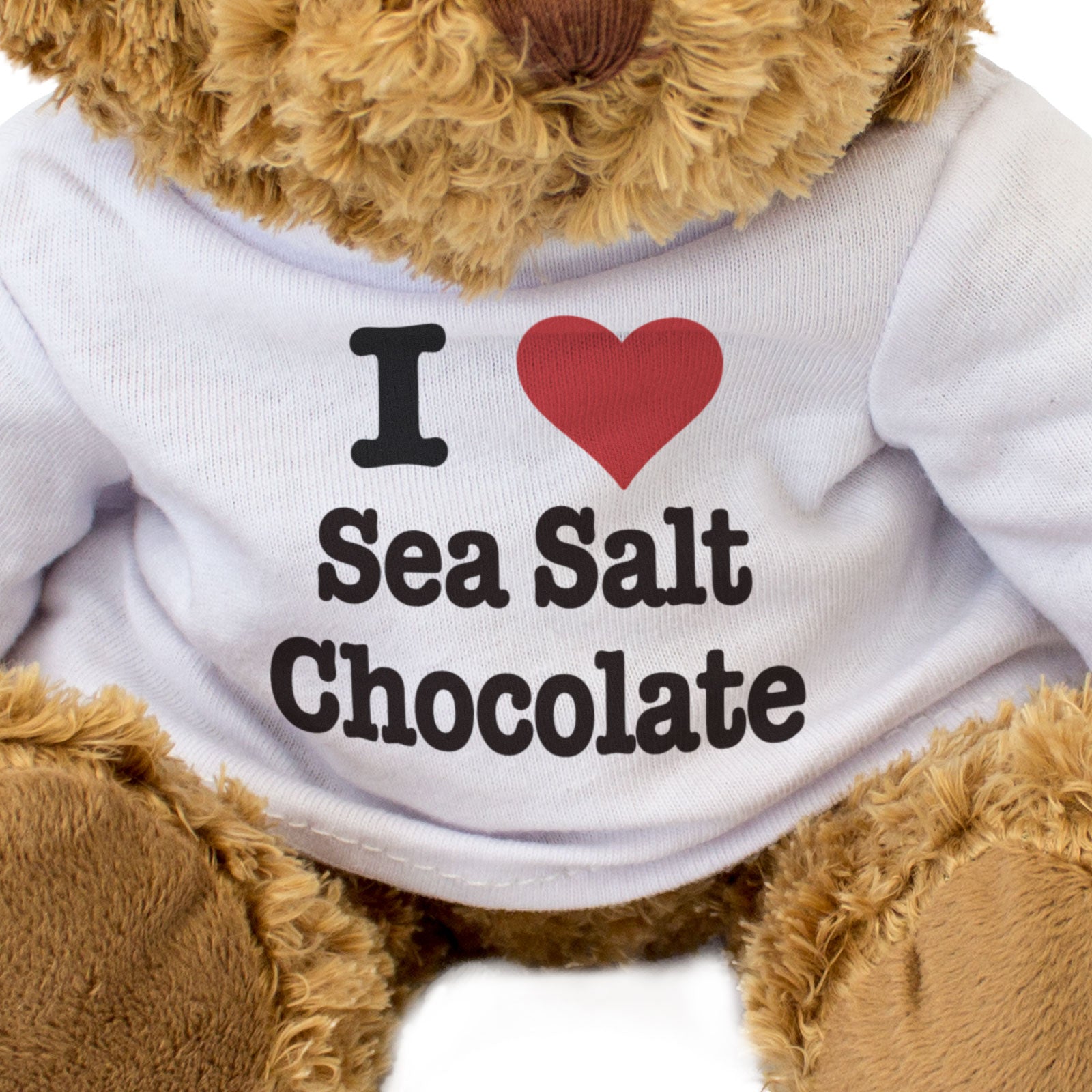 I LOVE SEA SALT CHOCOLATE - Teddy Bear - Cute Cuddly Soft - Gift Present