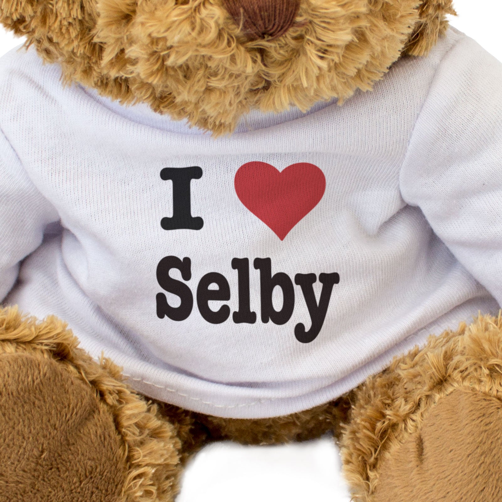 I LOVE SELBY - Teddy Bear - Cute Cuddly Soft Adorable - Gift Present