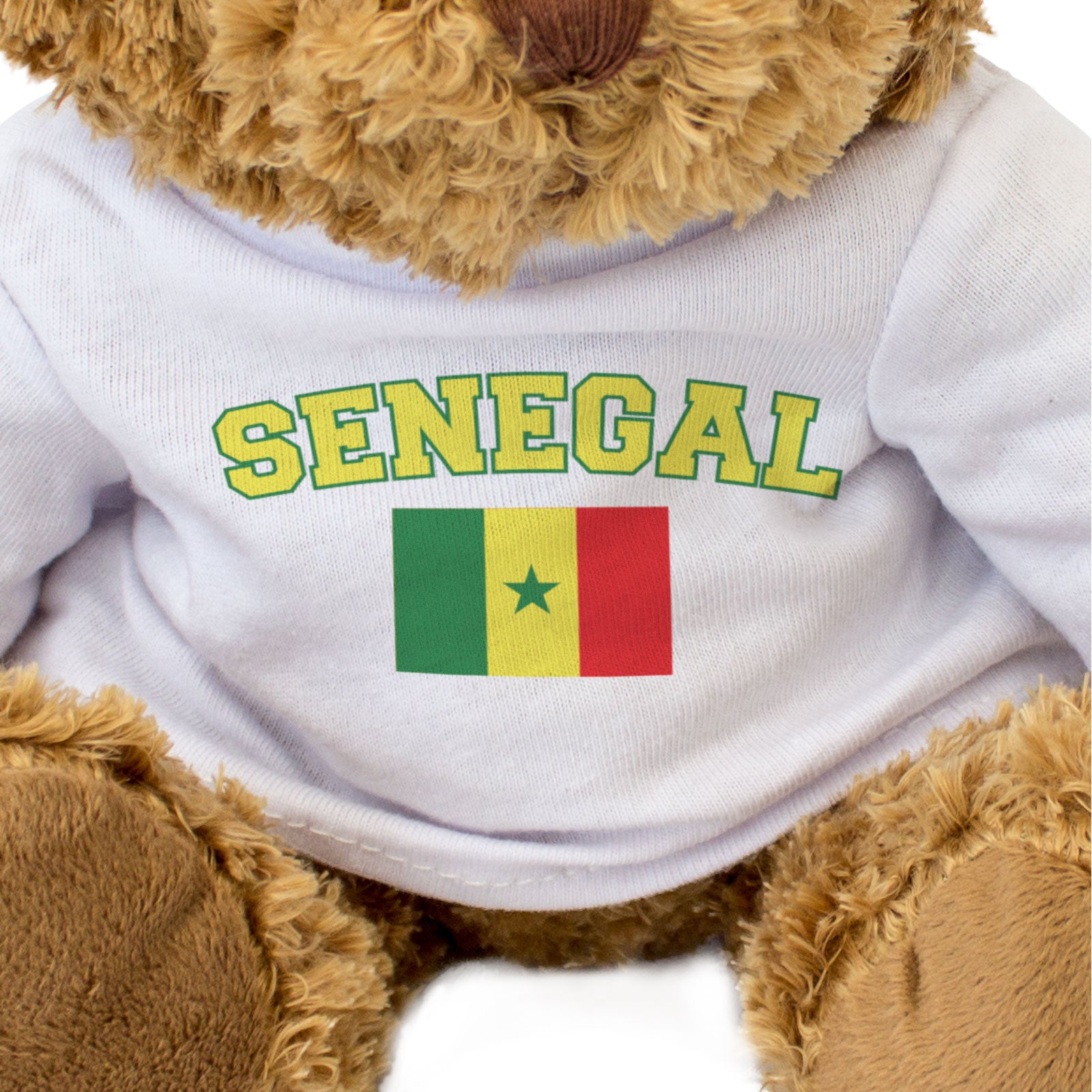 SENEGAL + FLAG - Teddy Bear - Cute Funny Soft - Senegalese Souvenir Gift Present