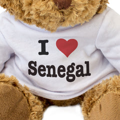 I LOVE SENEGAL - Teddy Bear - Cute Cuddly Soft Adorable - Gift Present