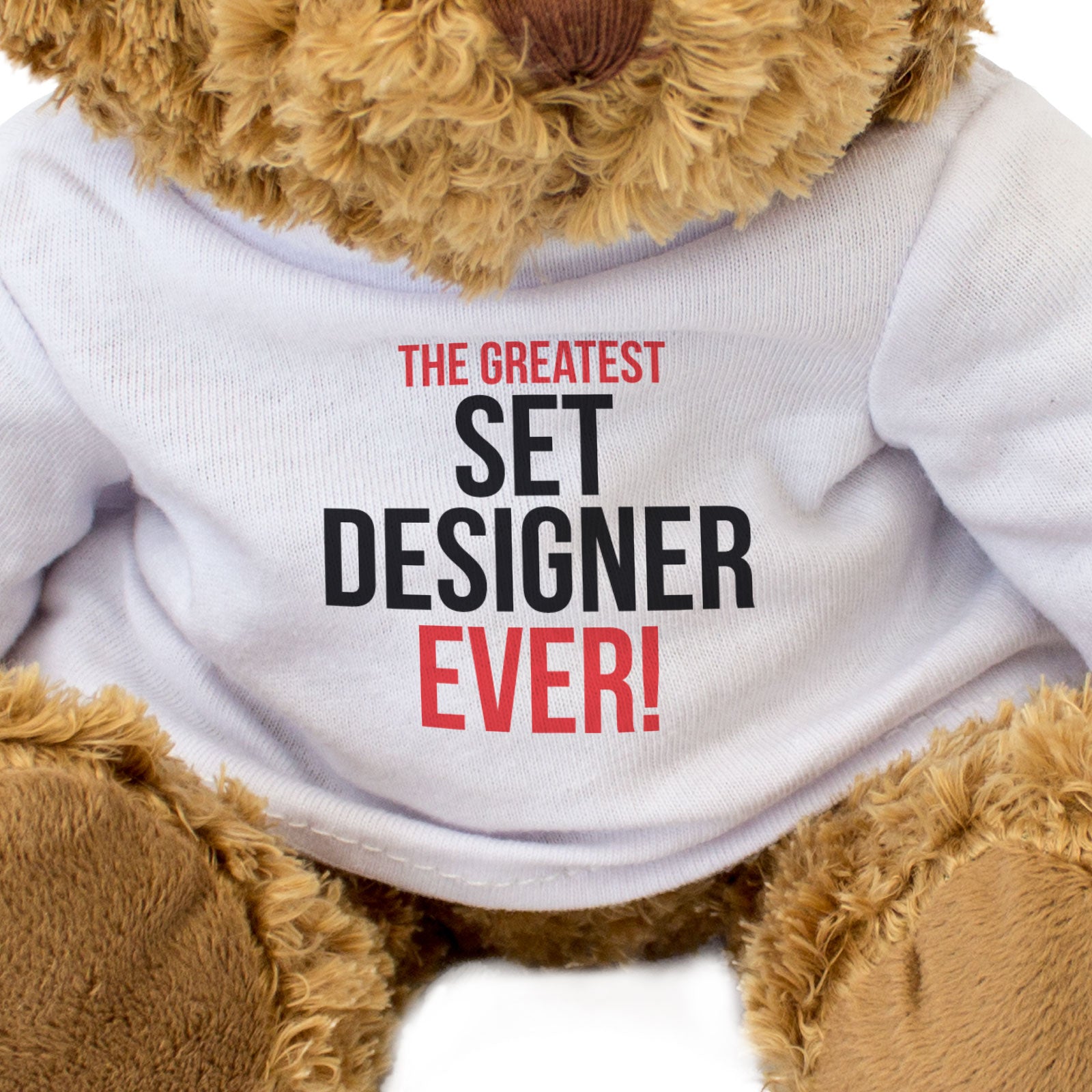 THE GREATEST SET DESIGNER EVER - Teddy Bear - Cute Soft - Funny Gift Present