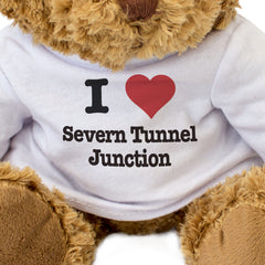I LOVE SEVERN TUNNEL JUNCTION - Teddy Bear - Funny Wales Souvenir Gift Present