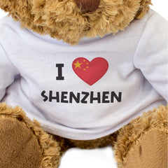 I Love Shenzhen (China Flag) - Teddy Bear