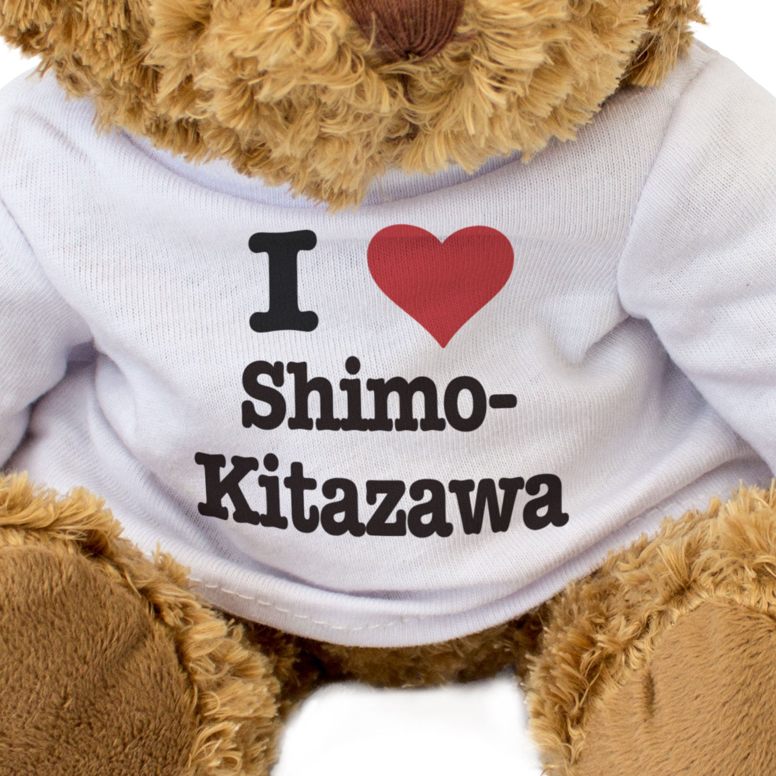 I LOVE SHIMO-KITAZAWA - Teddy Bear - Cute Cuddly Soft - Tokyo Japan Gift Present