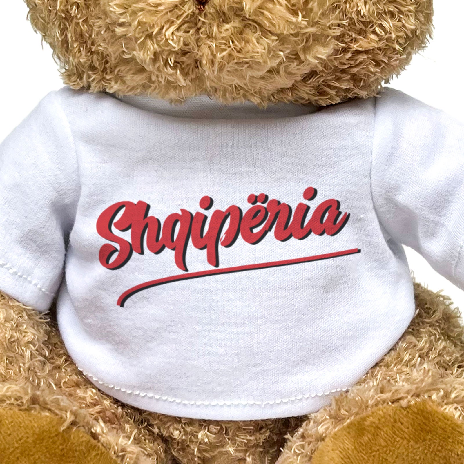 SHQIPËRIA (SCRIPT) - Teddy Bear - Cute Cuddly Soft Funny - Albanian Gift Present