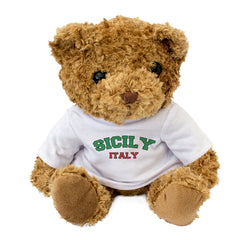 SICILY, ITALY - Teddy Bear - Cute Cuddly Soft - Funny Italian Gift Present