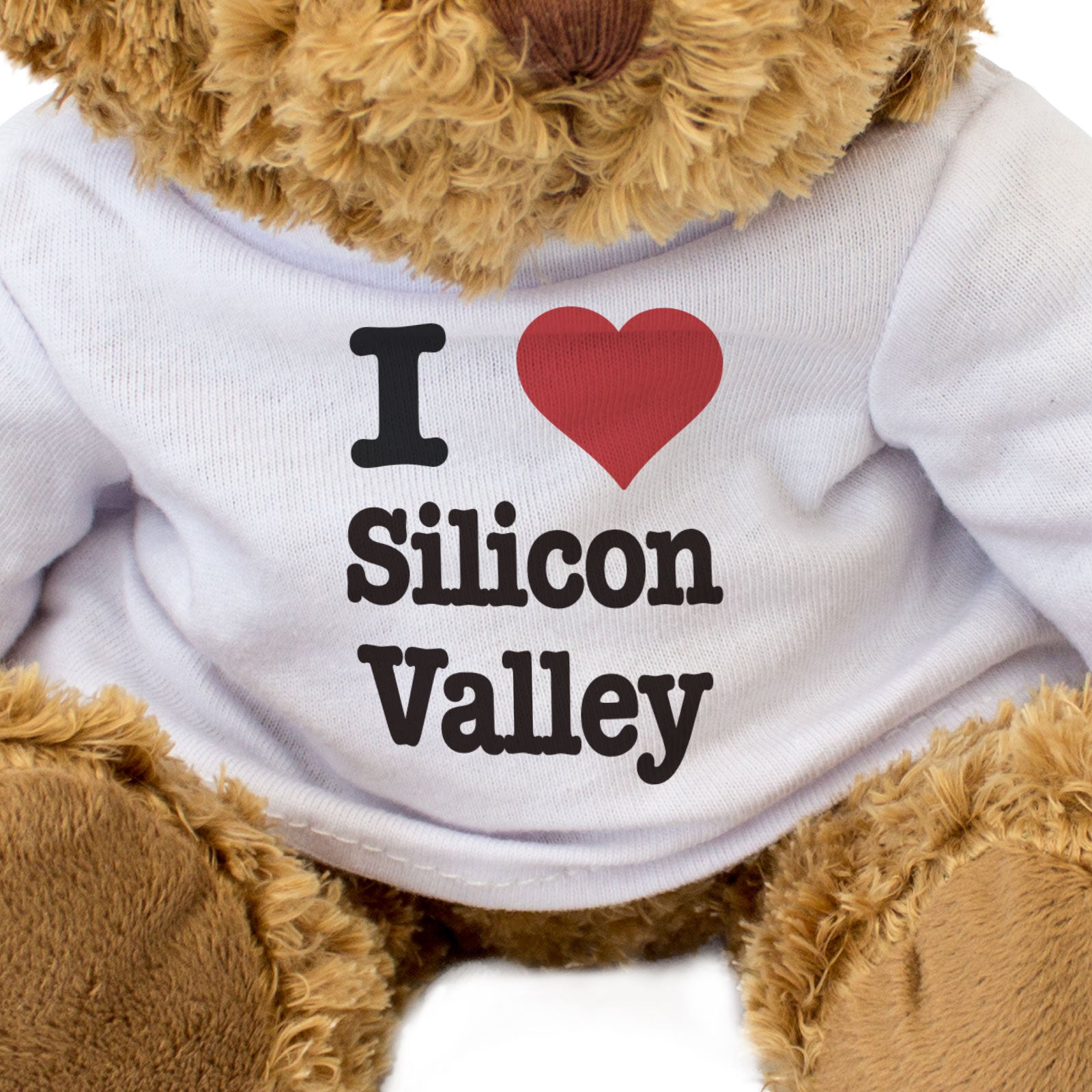 I LOVE SILICON VALLEY - Teddy Bear - Cute Funny California Souvenir Gift Present