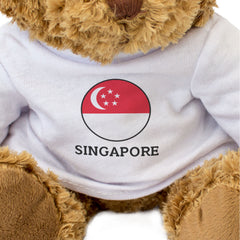 SINGAPORE FLAG ROUNDEL - Teddy Bear - Cute Cuddly - Singaporean Gift Present