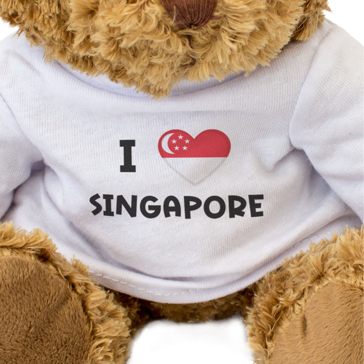 I Love Singapore Flag - Teddy Bear