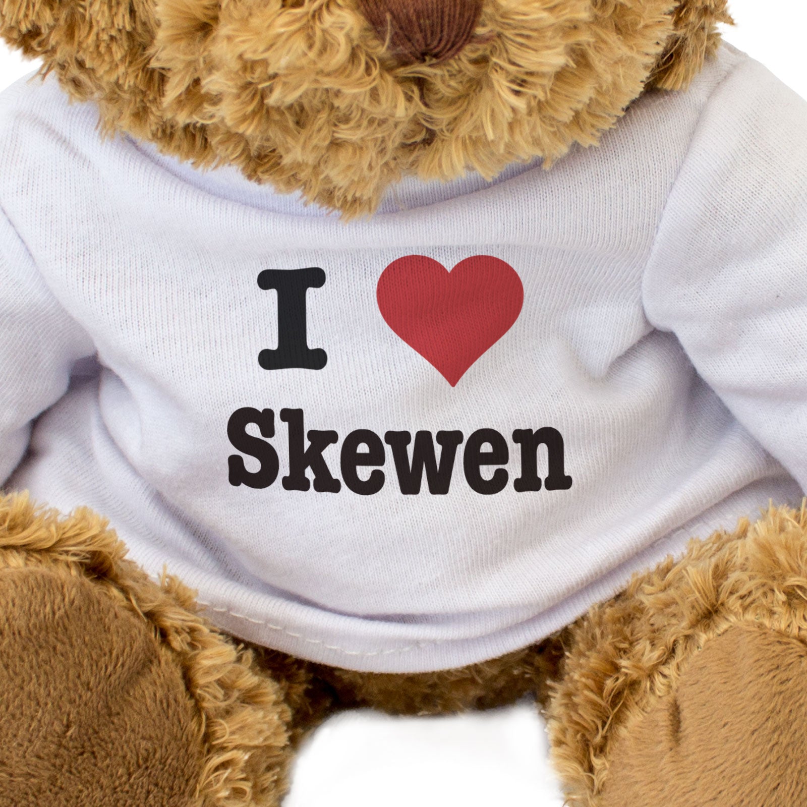 I LOVE SKEWEN - Teddy Bear - Cute Cuddly - Funny Wales Souvenir Gift Present