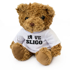 LOVE SLIGO (COUNTY COLOURS HEART) - Teddy Bear - Funny Ireland Gift Present