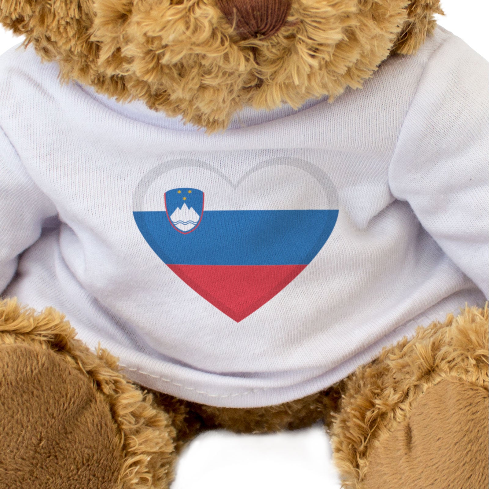 SLOVENIA FLAG HEART - Teddy Bear - Cute Cuddly Soft - Slovenian Gift Present