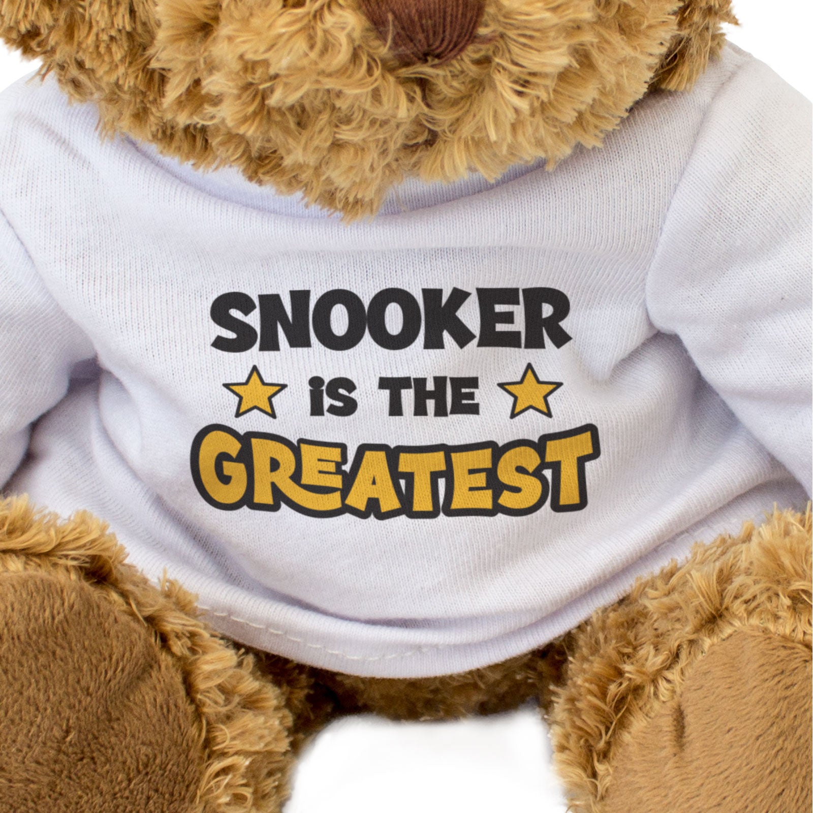 SNOOKER IS THE GREATEST - Teddy Bear - Cute Cuddly Soft - Funny Gift Present