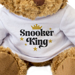 SNOOKER KING - Teddy Bear - Cute Cuddly Soft Adorable - Funny Gift Present