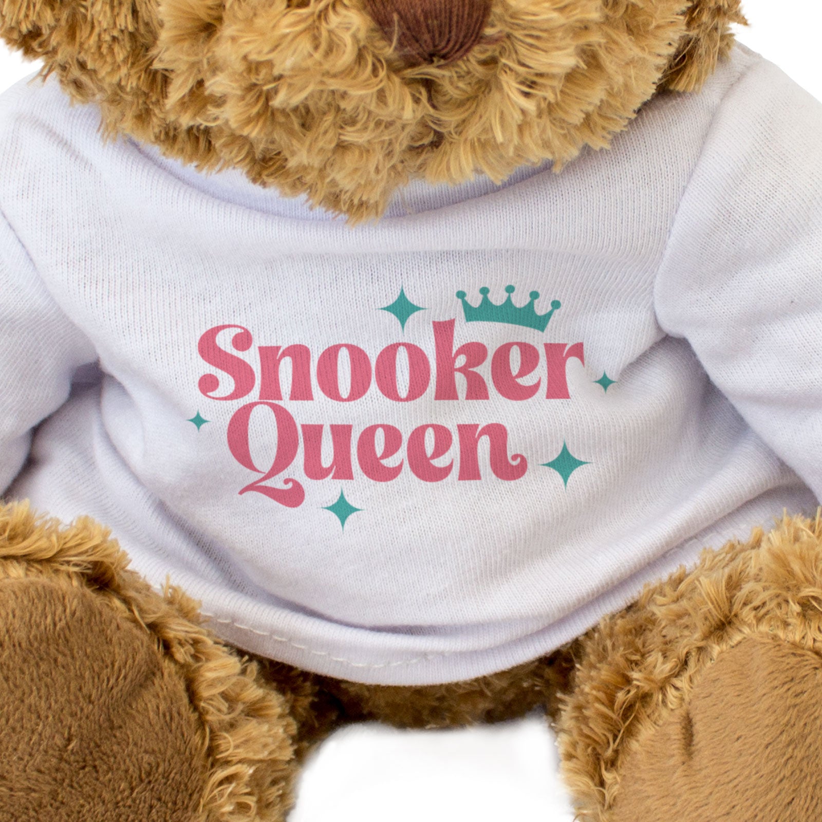 SNOOKER QUEEN - Teddy Bear - Cute Cuddly Soft Adorable - Funny Gift Present