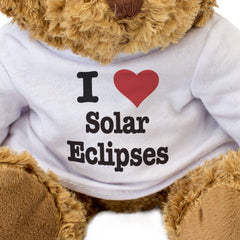 I LOVE SOLAR ECLIPSES - Teddy Bear - Cute Cuddly Soft - Funny Gift Present