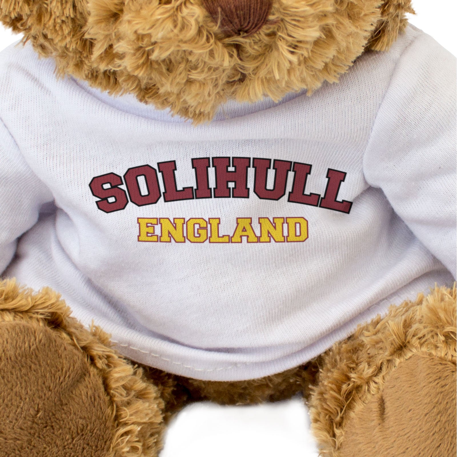 SOLIHULL, ENGLAND - Teddy Bear - Cute Cuddly Soft - Funny Midlands Gift Present