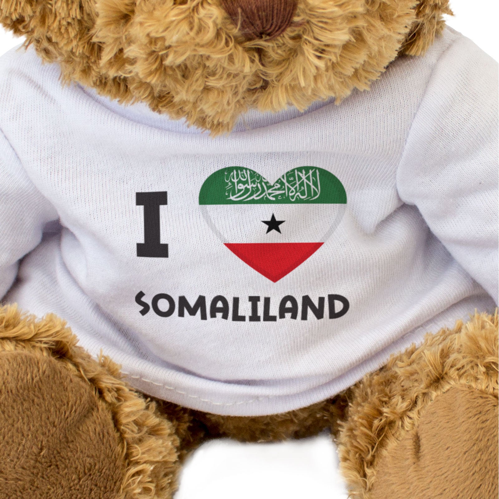 I LOVE SOMALILAND FLAG - Teddy Bear - Cute Cuddly Soft Adorable - Gift Present