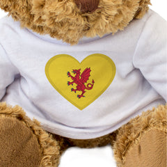 SOMERSET FLAG HEART - Teddy Bear - Cute Cuddly Soft Adorable - Gift Present
