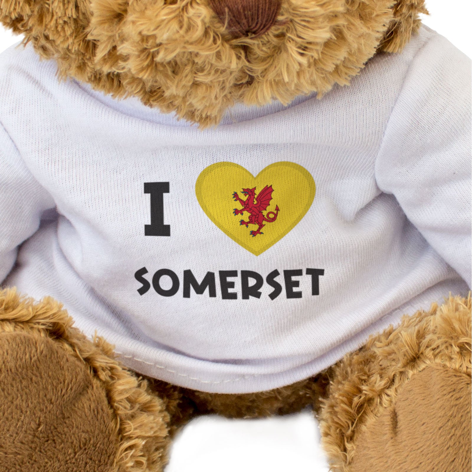 I LOVE SOMERSET FLAG - Teddy Bear - Cute Cuddly Soft Adorable - Gift Present