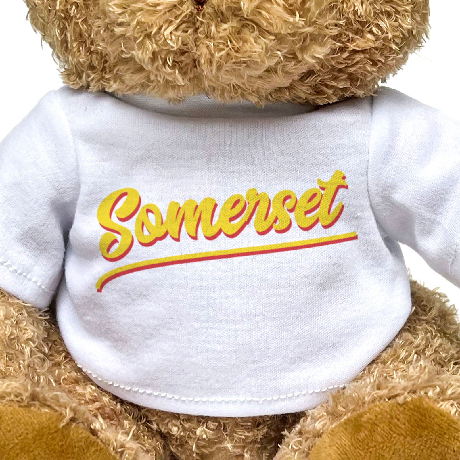 SOMERSET (SCRIPT) - Teddy Bear - Cute Soft - Funny England Souvenir Gift Present