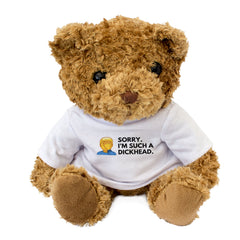 SORRY I'M SUCH A DICKHEAD (FACEPALM) - Teddy Bear - Cute - Apology Gift Present