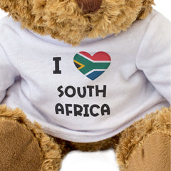 I Love South Africa Flag - Teddy Bear