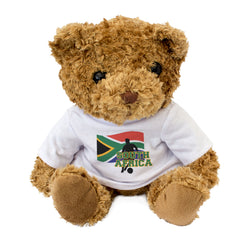 SOUTH AFRICA FLAG (FOOTBALL) - Teddy Bear - Cute - Soccer Fan Gift Present