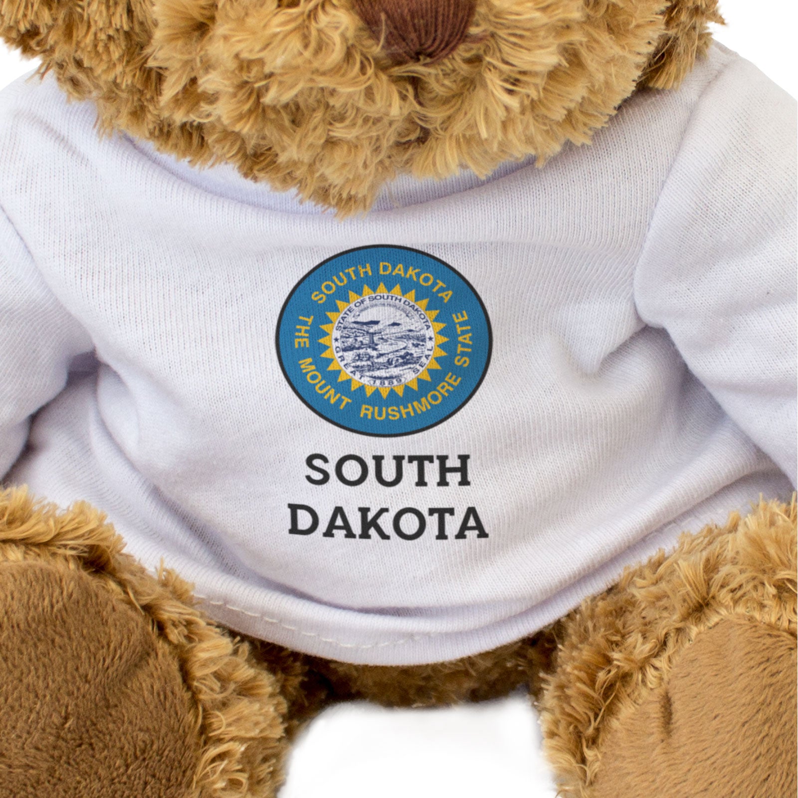 SOUTH DAKOTA FLAG ROUNDEL - Teddy Bear - Cute Cuddly Soft - USA Gift Present