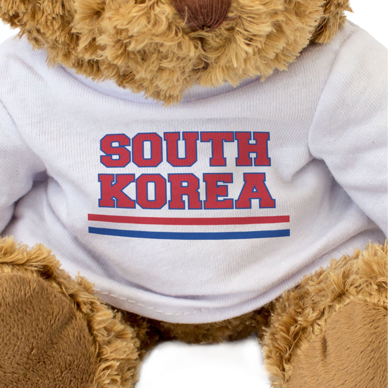 SOUTH KOREA FLAG STRIPES - Teddy Bear - Cute - Korean Souvenir Gift Present